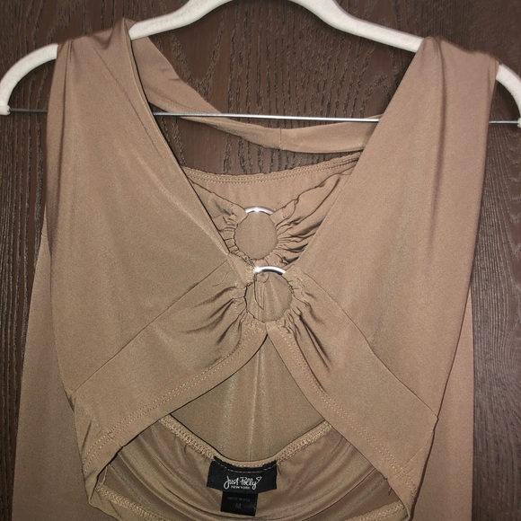 Just Polly halter crop top + pants set size M - Picture 3 of 7